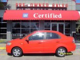 2008 Victory Red Chevrolet Aveo LS Sedan #5884375