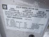 2007 Chevrolet TrailBlazer LT 4x4 Info Tag