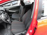 2012 Mazda MAZDA2 Touring Black w/Red Piping Interior