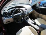 2010 Mazda MAZDA3 i Touring 4 Door Dune Beige Interior