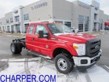 2012 Vermillion Red Ford F350 Super Duty XL SuperCab 4x4 Chassis #59053783