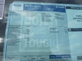 2012 Ford F350 Super Duty XL SuperCab 4x4 Chassis Window Sticker