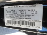 2009 MAZDA3 Color Code for Black Mica - Color Code: 16W