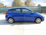 Marathon Blue Hyundai Accent in 2012