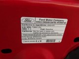 2009 Ford Mustang V6 Premium Coupe Info Tag