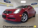 2007 Laser Red Infiniti G 35 Coupe #59168548