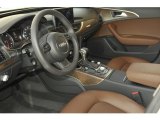 2012 Audi A6 3.0T quattro Sedan Nougat Brown Interior