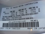 2001 MPV Color Code for Sunlight Silver - Color Code: 22V