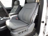 2012 Ford F150 Platinum SuperCrew 4x4 Platinum Steel Gray/Black Leather Interior
