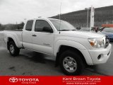 Super White Toyota Tacoma in 2009