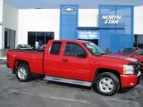 2009 Victory Red Chevrolet Silverado 1500 LT Extended Cab 4x4 #59168772