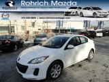 2012 Crystal White Pearl Mica Mazda MAZDA3 i Sport 4 Door #59168680