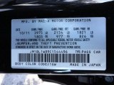 2012 MAZDA3 Color Code for Black Mica - Color Code: 16W
