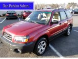2004 Cayenne Red Pearl Subaru Forester 2.5 X #59168221