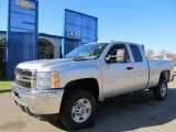 2012 Silver Ice Metallic Chevrolet Silverado 2500HD Work Truck Extended Cab 4x4 #59242575