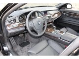 2011 BMW 7 Series ActiveHybrid 750Li Sedan Black Interior