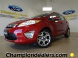 2012 Red Candy Metallic Ford Fiesta SEL Sedan #59242483