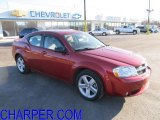 2009 Inferno Red Crystal Pearl Dodge Avenger SXT #59243291