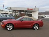2009 Dark Candy Apple Red Ford Mustang GT Premium Convertible #59242354