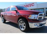 2011 Deep Cherry Red Crystal Pearl Dodge Ram 1500 Laramie Crew Cab 4x4 #59242735