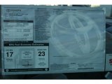 2012 Toyota Sienna LE AWD Window Sticker