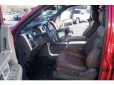 2012 Ford F150 Platinum SuperCrew 4x4 Platinum Sienna Brown/Black Leather Interior