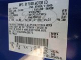 2005 Ranger Color Code for Sonic Blue Metallic - Color Code: SN