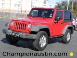 2008 Flame Red Jeep Wrangler Rubicon 4x4 #59359994