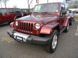 2009 Red Rock Crystal Pearl Coat Jeep Wrangler Sahara 4x4 #59375744