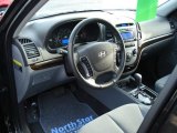 2010 Hyundai Santa Fe SE 4WD Gray Interior