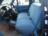 1994 Ford F150 XL Regular Cab 4x4 Blue Interior