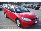 2004 Rally Red Honda Civic Value Package Coupe #5943384