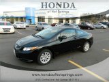 2012 Crystal Black Pearl Honda Civic EX Coupe #59478708