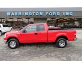 2006 Bright Red Ford F150 XL SuperCab 4x4 #59478693