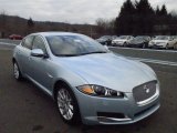 Crystal Blue Metallic Jaguar XF in 2012