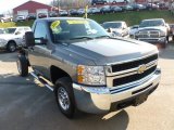 2008 Chevrolet Silverado 2500HD Work Truck Regular Cab 4x4 Chassis Front 3/4 View