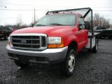 2000 Red Ford F550 Super Duty XL Regular Cab 4x4 Dump Truck #59529381