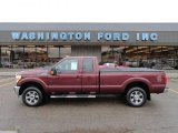 Royal Red Metallic Ford F250 Super Duty in 2011