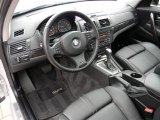 2007 BMW X3 3.0si Black Interior
