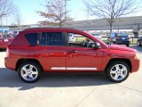 2008 Jeep Compass Inferno Red Crystal Pearl