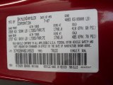 2008 Ram 2500 Color Code for Inferno Red Crystal Pearl - Color Code: PRH