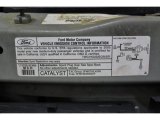 2005 Ford E Series Van E250 Passenger Conversion Info Tag