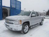 2012 Silver Ice Metallic Chevrolet Silverado 1500 LT Crew Cab 4x4 #59583532