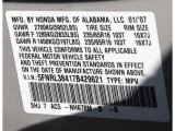 2007 Odyssey Color Code for Silver Pearl Metallic - Color Code: NH678M
