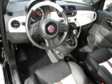 2012 Fiat 500 Gucci 500 by Gucci Nero (Black) Interior
