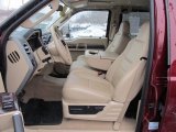2008 Ford F250 Super Duty Lariat Crew Cab 4x4 Camel Interior