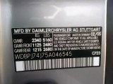 2005 CL Color Code for Pewter Metallic - Color Code: 723