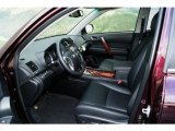 2012 Toyota Highlander Hybrid Limited 4WD Black Interior