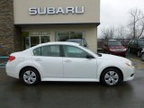 Satin White Pearl Subaru Legacy in 2011