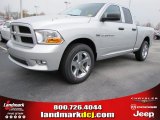 2012 Bright Silver Metallic Dodge Ram 1500 Express Quad Cab #59583617